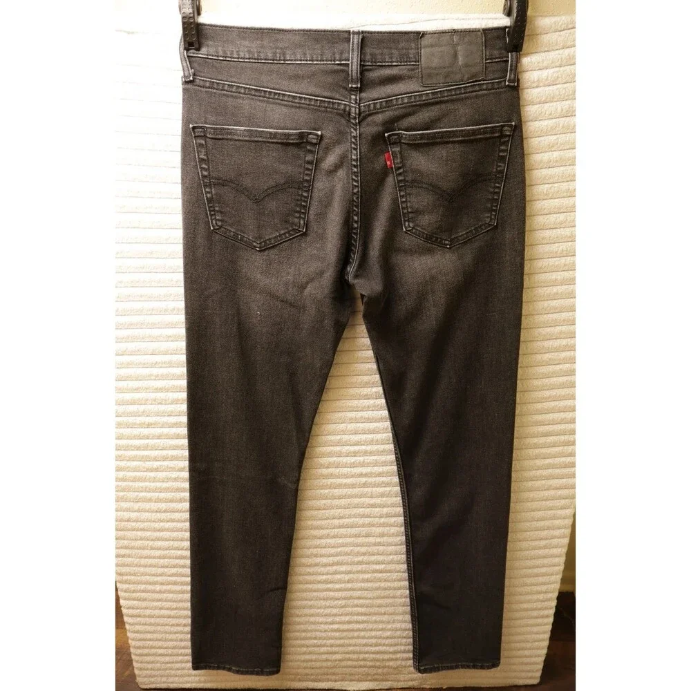 Levis 511 Mens 32x34 Blank Red Tag Black Denim Jeans Rare Western Pants 2019